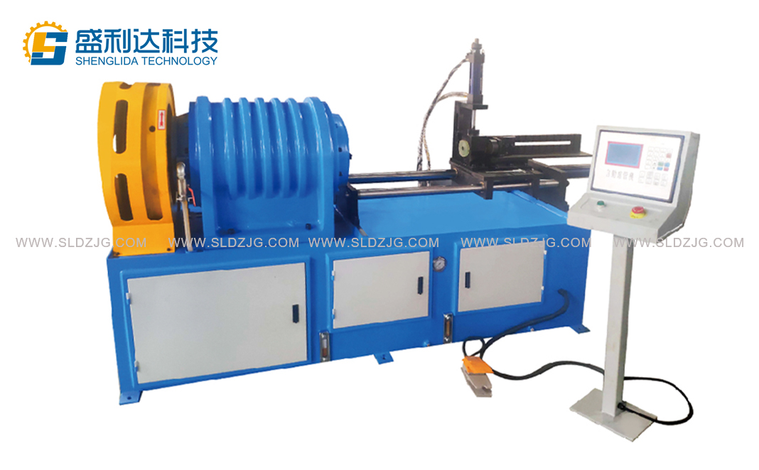 Taper pipe shrinking machine   Long material